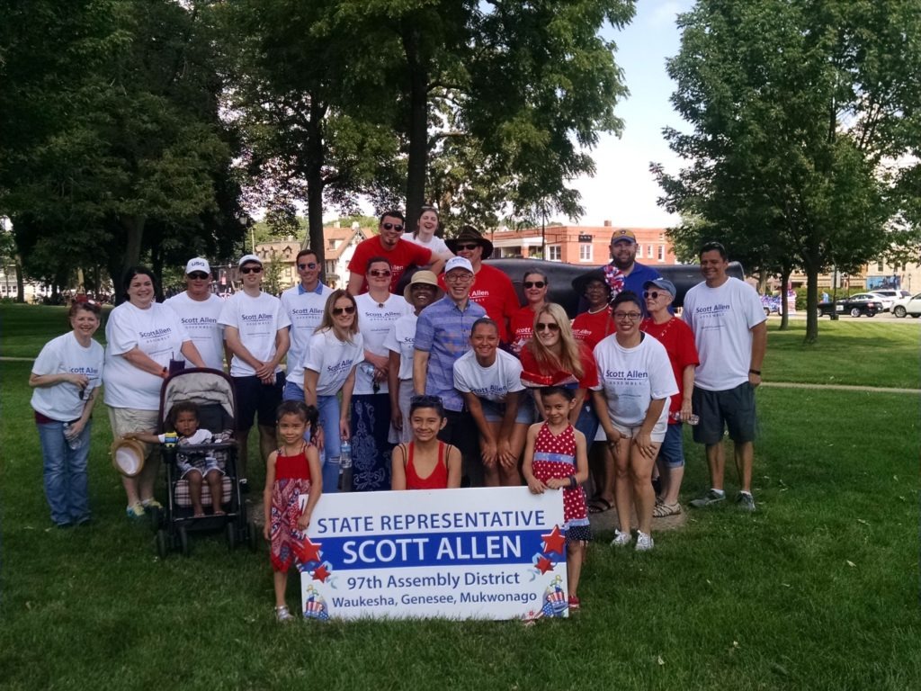Rep Scott Allen Parade Team 2018